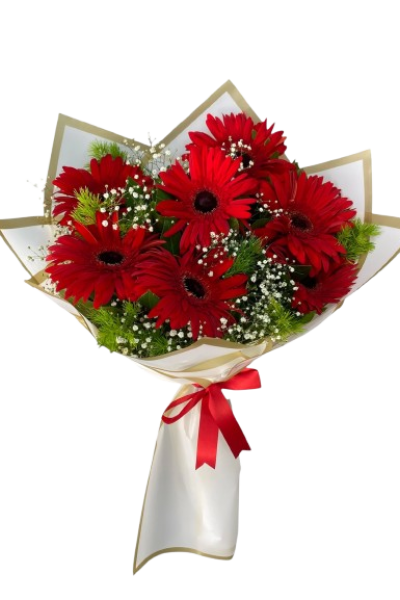 7 Li Kırmızı Cerbera Buketi