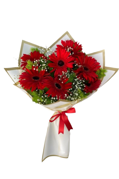 7 Li Kırmızı Cerbera Buketi